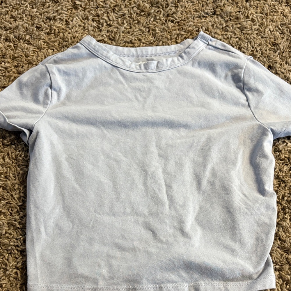 Wild Fable Light Blue Crop Top